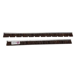 Set of 2 stripes horsehair brush for plastic suction of plastic width 36cm