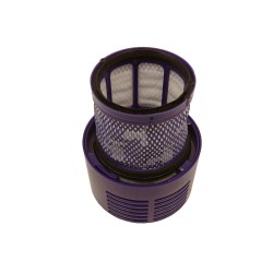 Filtro lavable Compatible con Dyson V10 y SV12 Aspirador - Alternativa para referencias Dyson 96908201 y 969082-01