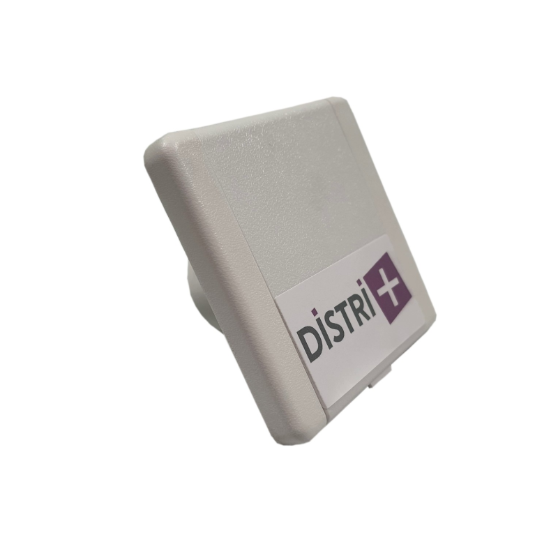 Centralized suction plug 9x9cm square lid - white
