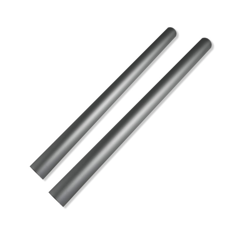 Set of 2 aluminum tubes for vacuum cleaner - Diameter: 38mm - Length 565mm