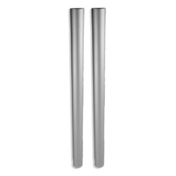 Set of 2 aluminum tubes for vacuum cleaner - Diameter: 38mm - Length 565mm