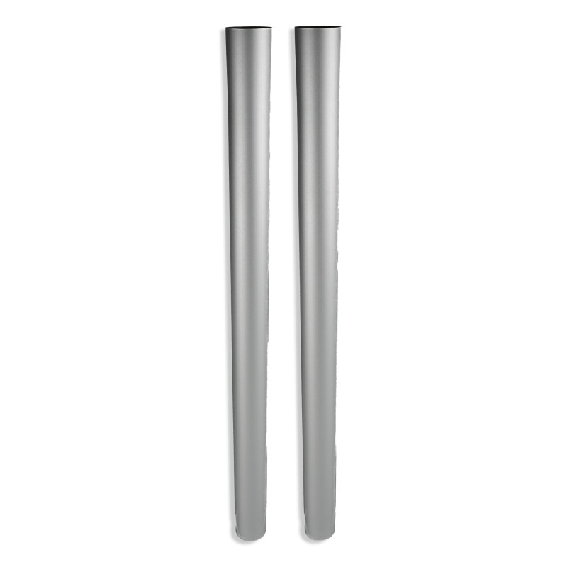 Set von 2 Aluminiumrohren für den Staubsauger - Durchmesser: 38mm - Länge 565mm