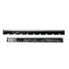 Set of 2 strips brush for plastic vacuum cleaner of 30cm width