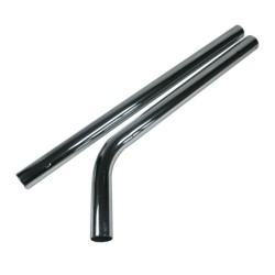 Metall-Chrom-Metallrohr-Stecker für Staubsauger - Durchmesser 38 mm - Länge 64cm + Abwasserröhre Metall verchromt Stahl Weibchen für Staubsauger - Durchmesser 38 mm - Länge 64cm