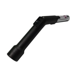 Poignée plastique/métal avec réglage d'air pour aspirateur à clipser sur flexible diamètre 32mm intérieur et pour tube diamètre 35mm