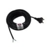 Câble d'alimentaion noir pour aspirateur avec embout dénudé H05VVF - 2x0,75mm² - Longueur : 9m