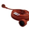 RALLONGE PROLONGATEUR ELECTRIQUE ORANGE NORME H05VVF - SECTION 3x2.5mm² - LONGUEUR 15M