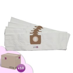 Staubsauger-Bag kompatibel mit ICA SOTECO: Box, GP1 / 16 ECO B, GP1 / 18 ECO B, SA147, JA PRO, JA-Box, YP 1300/16, YP 1/13 Eco B - Rowenta: Bully, Collecto usw. - Karton von 10 Taschen von 5 Mikrofaserbeuteln