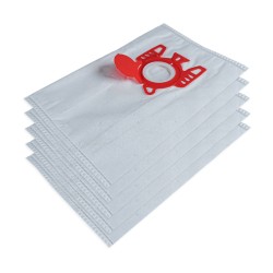 Vacuum cleaner bag compatible with Miele FJM, S241i to S261i, Complete C3 - Compatible with Hoover Freemotion, H30, H60 ... - 5 microfiber bags pocket