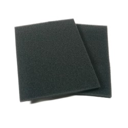 Set von 2 Universalschaumluftfilter zum Schneiden von Vakuum - Abmessungen: 250x180x10mm