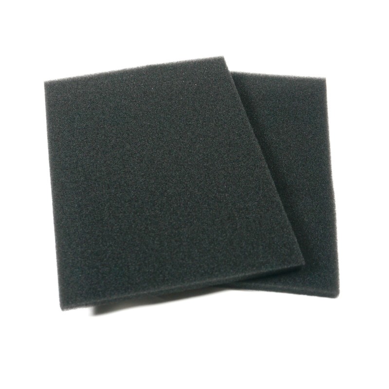 Set of 2 Universal Foam Air Filters for Cutting Vacuum - Dimensions: 250x180x10mm
