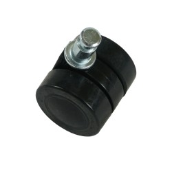Schwarzes Doppelroulette für Staubsauger Numatic - Original- und authentische Referenz-Referenz 2040000
