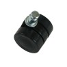 Black double roulette for vacuum cleaner Numatic - Original and authentic reference reference 2040000