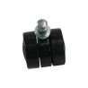 Black double roulette for vacuum cleaner Numatic - Original and authentic reference reference 2040000