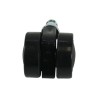 Black double roulette for vacuum cleaner Numatic - Original and authentic reference reference 2040000