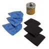 1 Cartridge Filter 3 Compatible Foam Filters (Alternative for Original Ref 45120275) + 3 filter pockets for Aquavac