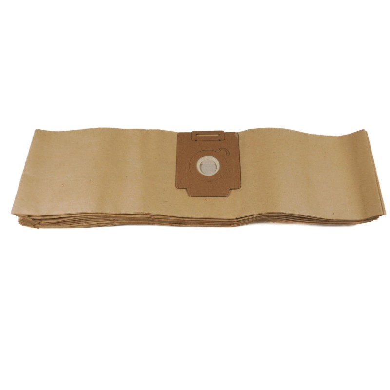 Sac aspirateur compatible avec Fiorentini Silent Baby - Wetrok Bantam 6, Bantam 9, Monovac 6, Duovac 6... - Carton de 15 pochettes de 10 sacs papier