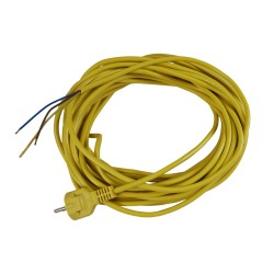Câble d'alimentation jaune H05VVF 3 x 1,0 mm² - 15 m
