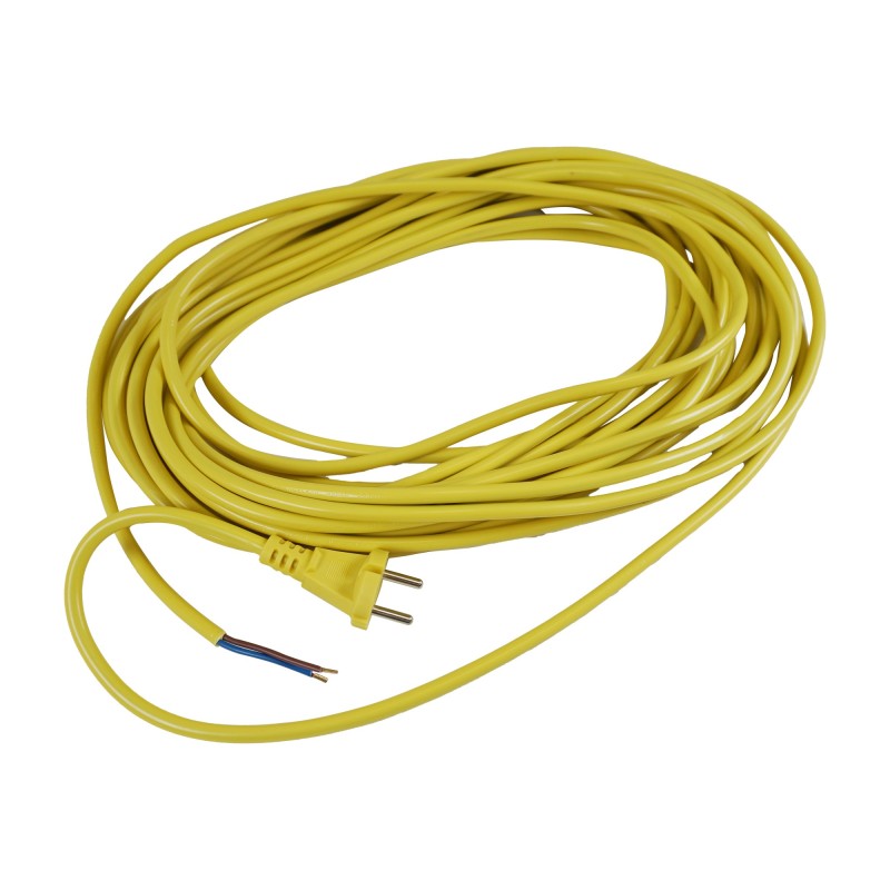 Cable de alimentación amarilla H05VVF 2 x 1.5 mm² - 15 m