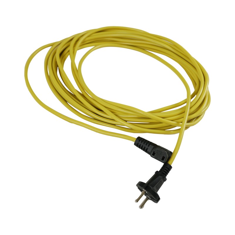 Câble d'alimentation jaune H05VVF 2 x 1,0 mm² - 10 m