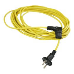 Câble d'alimentation jaune H05VVF 2 x 1,0 mm² - 10 m