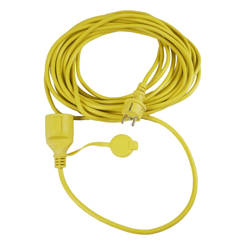 Extensión de extensión amarilla H05VVF 3 * 1.5 mm² - 12.5 m
