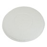 Pad/disque de nettoyage universel pour monobrosse ou autolaveuse en microfibre polyester - ø 406 mm - blanc
