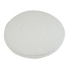 Pad/disque de nettoyage universel pour monobrosse ou autolaveuse en microfibre polyester - ø 406 mm - blanc