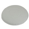 Pad/disque de nettoyage universel pour monobrosse ou autolaveuse en microfibre polyester - ø 406 mm - blanc
