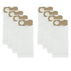 Bolsa de microfibra de aspiradora - Vorwerk vk118 compatible, VK119, VK120, VK121, VH122 - Lote de 8
