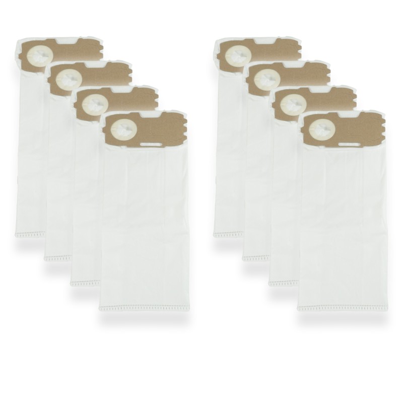 Bolsa de microfibra de aspiradora - Vorwerk vk118 compatible, VK119, VK120, VK121, VH122 - Lote de 8
