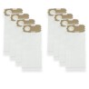 Bolsa de microfibra de aspiradora - Vorwerk vk118 compatible, VK119, VK120, VK121, VH122 - Lote de 8