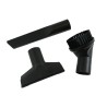 Lot von 1 langen flachen Saugen + 1 Rundbürste + 1 Dreiecksauge Saugen für den Staubsauger im Bereich von 32 mm Durchmesser Tuben