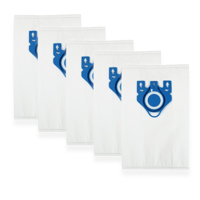 Bolsa de aspiradora de microfibra de polvo - Hyclean Pure GN 3D - Conjunto de 5 - Compatible con C1 de C1, C2 completo, C3