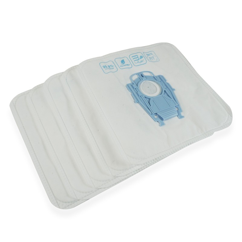 Sac aspirateur BOSCH / SIEMENS TYP M, TYP P, ERGOMAX, ERGOMAXX, BSG8.., VS08.., ... - 5 sacs microfibre