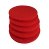 Lot de 5 Superpads rouge 406 mm (16") - disque de nettoyage par pulvérisation pour monobrosse et autolaveuse - friction douce