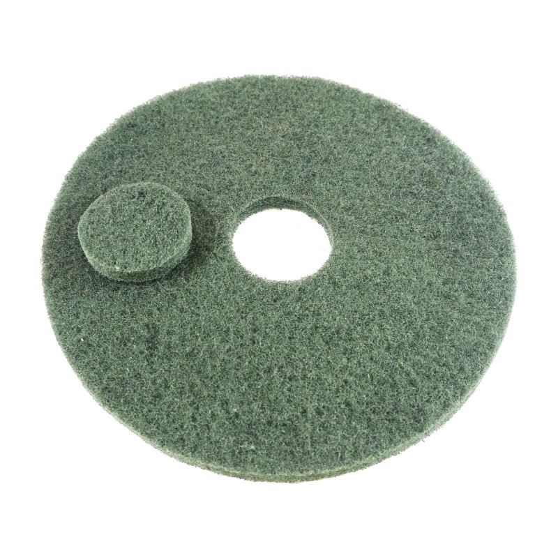 Lot de 5 Superpads vert 406 mm (16") - disque de nettoyage à l'eau pour monobrosse et autolaveuse - entretien régulier des so