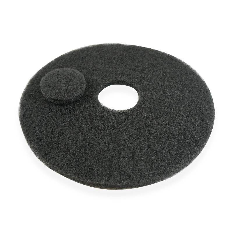 Conjunto de 5 superpads Negro 406 mm (16 ") - Disco básico de limpieza para monbrosse y navegación - Mantenimiento regular del suelo
