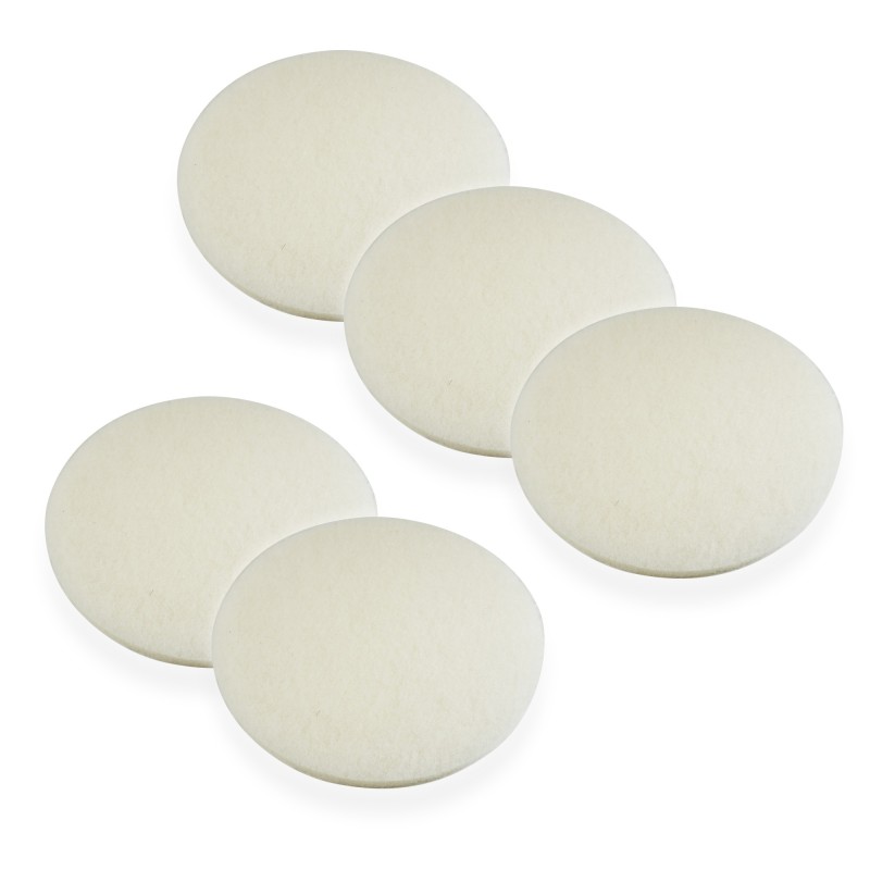 Lote de 5 Superpads Blanco 406 mm (16 ") - Disco de pulido no abrasivo para Monobrosse y Sailing - Acabado brillante