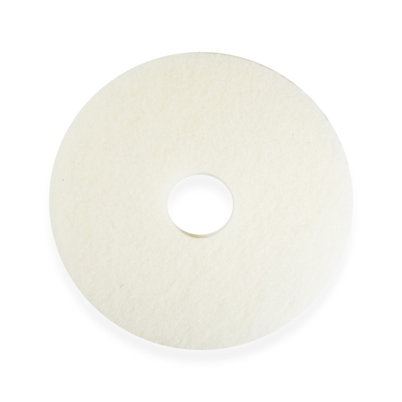 Lot de 5 Superpads Blanc 406 mm (16") - disque de Polissage non abrasif pour monobrosse et autolaveuse - finition brillante des