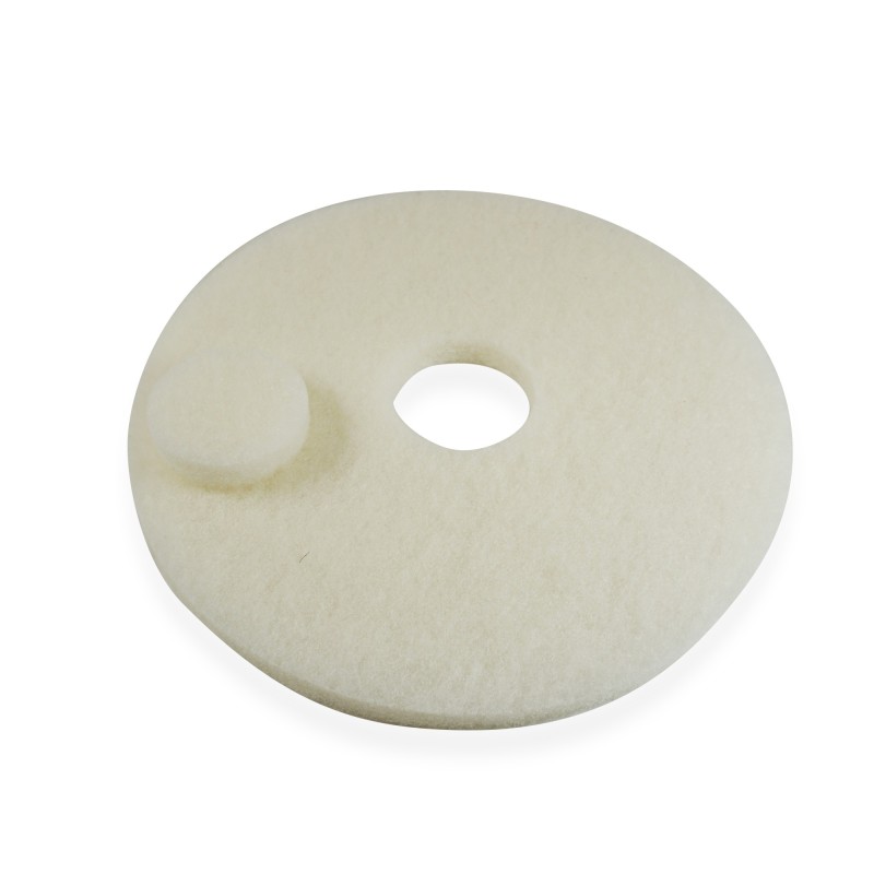 Lote de 5 Superpads Blanco 406 mm (16 ") - Disco de pulido no abrasivo para Monobrosse y Sailing - Acabado brillante