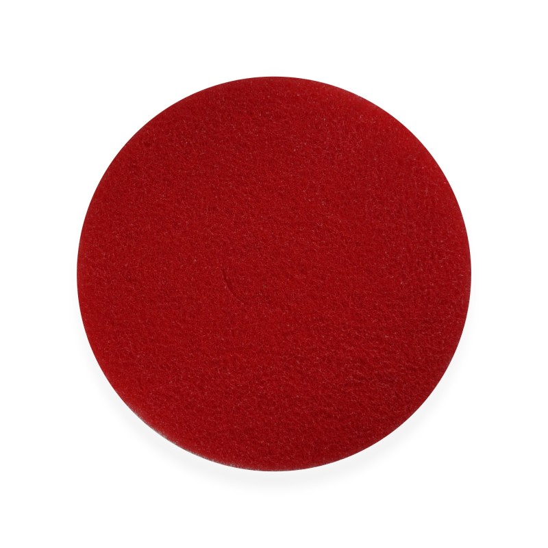Conjunto de 5 superpads rojo 432 mm (17 ") - Disco de limpieza de pulverización para monbrosse y vela - fricción suave