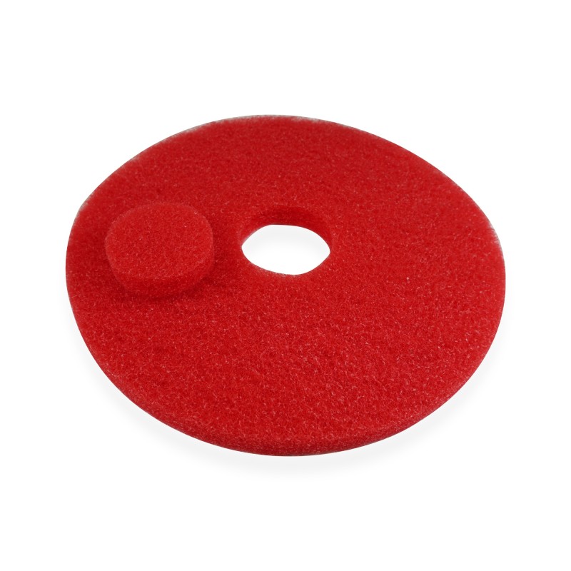 Lot de 5 Superpads rouge 432 mm (17") - disque de nettoyage par pulvérisation pour monobrosse et autolaveuse - friction douce