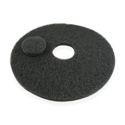 Lot de 5 Superpads Noir 432 mm (17") - disque de nettoyage de base pour monobrosse et autolaveuse - entretien régulier des sol