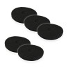 Lot de 5 Superpads Noir 432 mm (17") - disque de nettoyage de base pour monobrosse et autolaveuse - entretien régulier des sol