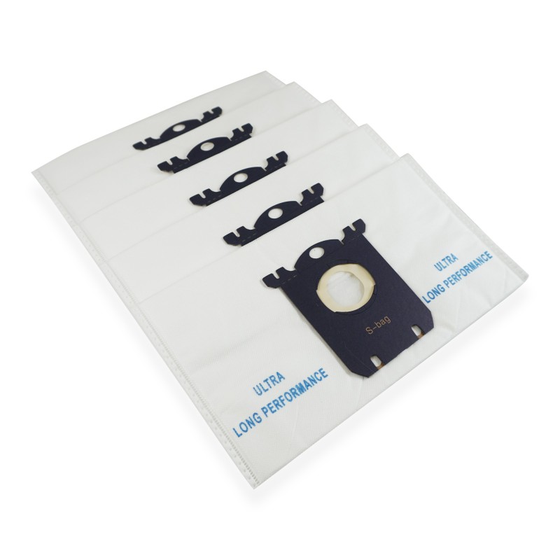 Sac aspirateur microfibre à poussière non tissé - ultra long - compatible avec Philips Performer, Electrolux E201SM - alt. r