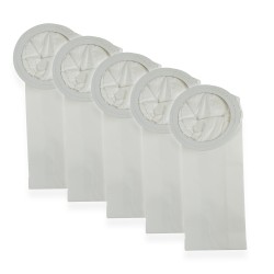 Sacs aspirateur compatibles Nilfisk GD5, Adgility 6XP, Back Vac 6, Progress Quattervac - pochette de 5 sacs papier - sans colla