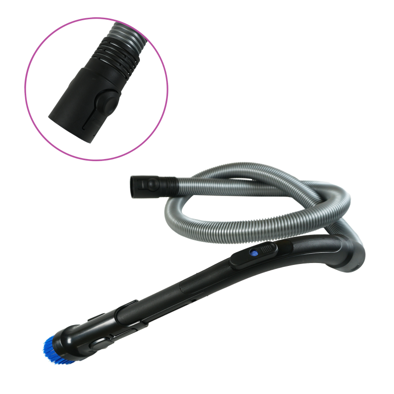 Flexible flexible para aspiradora con mango CP0494 / 01 - Longitud 1.8 m - Compatible con Philips FC9331 - FC9349 / 01 - PowerP