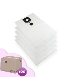 Sac aspirateur microfibre Karcher NT 30/1  alternative référence d'origine 2.889-154.0 - Carton de 20 pochettes de 5 sacs