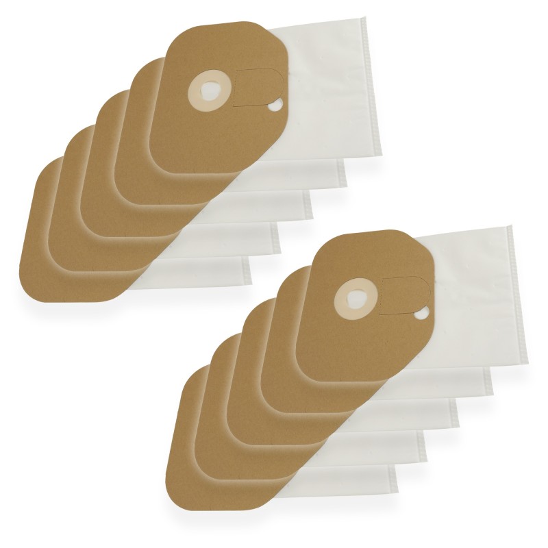 Sac aspirateur en microfibre - compatible avec Ghibli dorsal voyager 4 - la pochette de 10 sacs - alternative à la référence